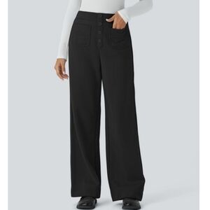 NEW! Halara DayStretch Straight-Leg  Black Pants Size L